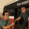 मध्यदिनमा ट्राफिक प्रहरीले खलासीसँग पैसा मागेपछि...