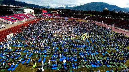 नेपालमा ११ औं अन्तर्राष्ट्रिय योग दिवसको भव्य उत्सव: स्वास्थ्य, शान्ति र एकताको सन्देश