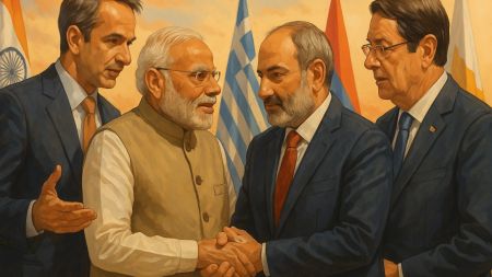 भारत, ग्रीस, साइप्रस र आर्मेनियाबीच कूटनीतिक समीकरण: वैकल्पिक पश्चिम एशियाली ‘क्वाड’ को संकेत