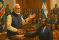भारत–नामिबिया सम्बन्धमा नयाँ आयाम: रक्षा सहकार्य, खनिज कूटनीति र संसदमा सम्बोधन