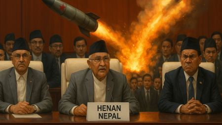 नेपालमाथि चीनको ‘मिसाइल’: सार्वभौमिकता संकटमा ओलीको चीन यात्रा