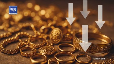 सुनको मूल्यमा लगातार गिरावट, आज प्रतितोला दुई हजारले सस्तो